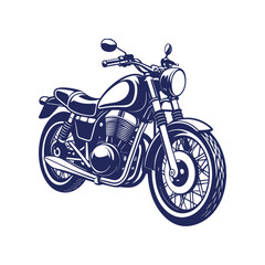 motorcycle silhouettes Clip art isolated vector illustration on a white background