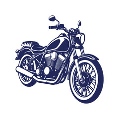 Fototapeta premium motorcycle silhouettes Clip art isolated vector illustration on a white background