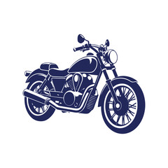 Fototapeta premium motorcycle silhouettes Clip art isolated vector illustration on a white background