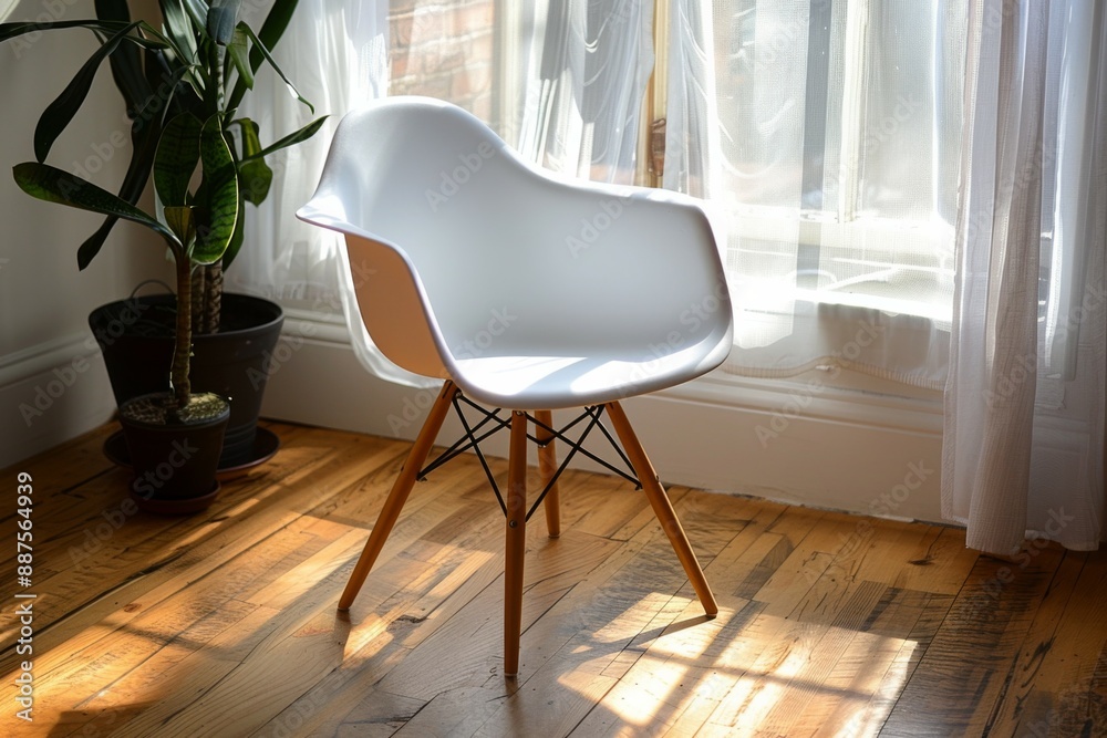 Canvas Prints Modern Chair in Sunlit Room