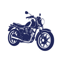 Fototapeta premium motorcycle silhouettes Clip art isolated vector illustration on a white background