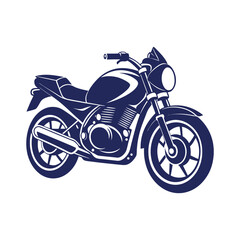 Obraz premium motorcycle silhouettes Clip art isolated vector illustration on a white background