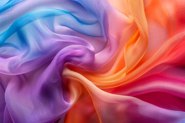 Obraz premium Colorful Draped Fabric Texture