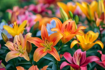 Colorful Lily Garden