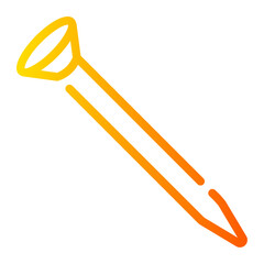 nail Line Gradient Icon
