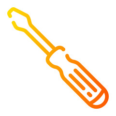screwdriver Line Gradient Icon