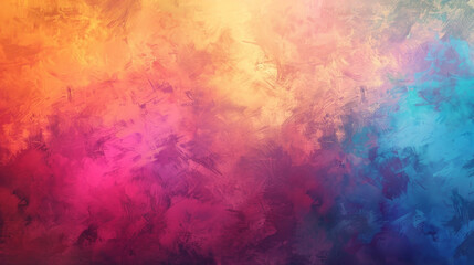 Fototapeta premium A colorful painting with a lot of brush strokes and splatters