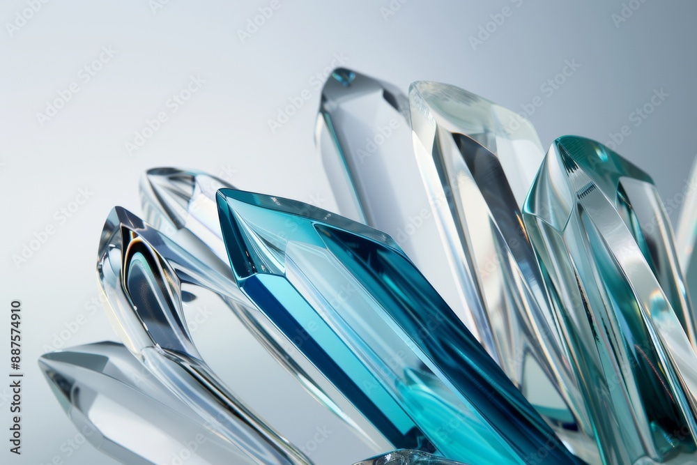 Poster vivid refraction spectrum close-up of crystal prism reflecting light, emphasizing clarity and color 