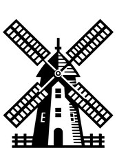 Windmill svg, Wind SVG, Power station SVG, Windmill Design, Farm SVG, Windmill Silhouette, Windmill Vector, Clipart, Cut file for Cricut SVG, JPG, PNG