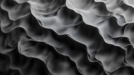 Fototapeta premium Geometric wave background. White and black.