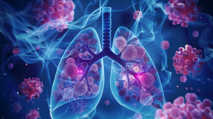 Monoclonal antibodies are used to treat lung cancer. They are created in a lab and designed to target specific proteins on cancer cells, stopping them from growing and dividing.