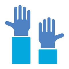 Obraz premium Raise Hand Icon