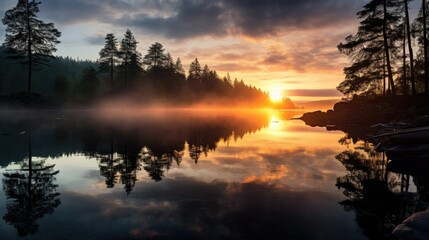 beautiful nature landscape panoramic photo