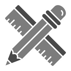 Ruler And Pencil Icon