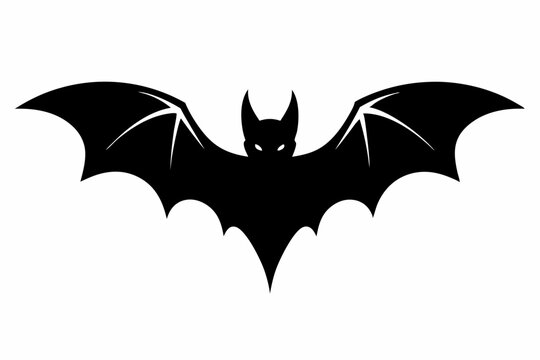 recommend clip art: Halloween bat silhouette vector illustration
