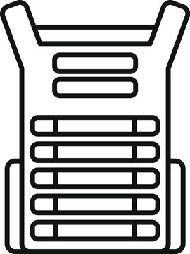 recommend clip art: Bulletproof vest designed to protect police officers and military personnel from gunfire