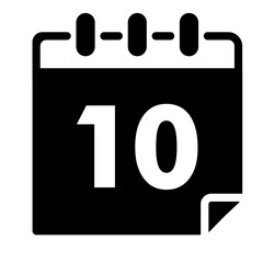 Calendar Glyph Icon 10