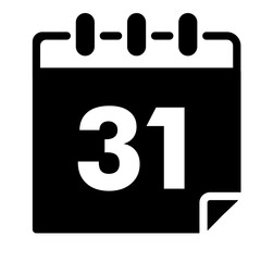Calendar Glyph Icon 31