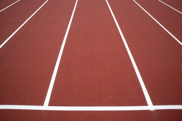empty athletes running track outdoors