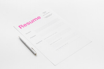 We are hiring. Employee filling resume files. Or HR manager reviewing resume applications