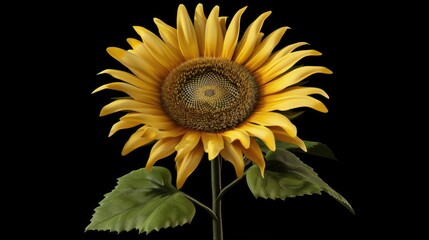 Fototapeta premium Sunflower with clipping path