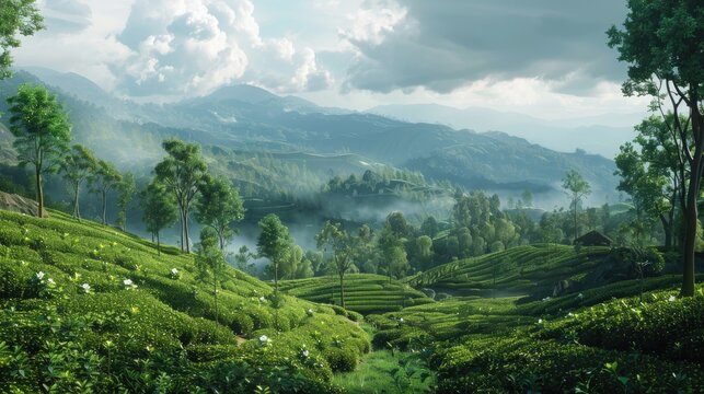 Tea Estate in ooty avalanche