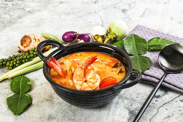 Tom Yum soup with prawn