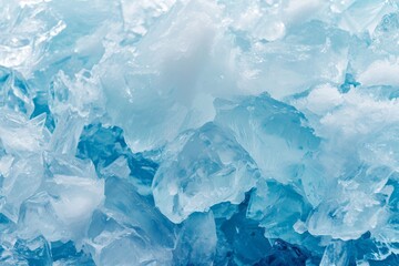Fototapeta premium Ice Light Blue Pastel Backgrounds, blue abstract ice texture grunge background, A huge ice formation in a cold, icy setting, Ai generated