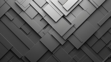 Fototapeta premium geometric monochrome patterns with overlapping rectangular shapes and grayscale tones