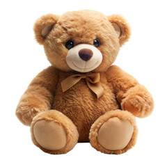 Obraz premium Cute Teddy Bear Plush Toy with Bow Tie