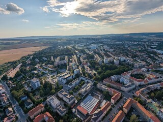 Jihlava town aerial panorama landscape view,Vysocina region,Bohemia,Cyech republic,citzscape view
