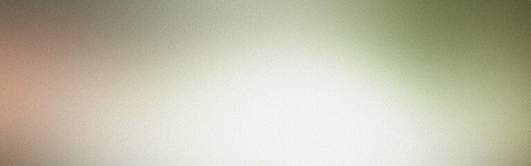 Fototapeta premium Grainy background fading from green to white to orange