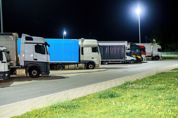 Overnight parking for trucks for rest before and after the trip.