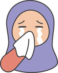 Muslimah Cartoon Illustration
