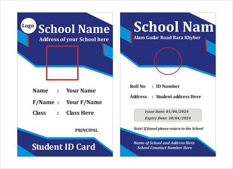 Student Identity Card Design 2024