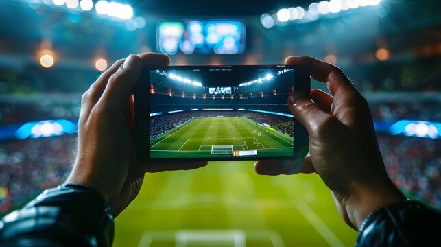 Online bet and analytics and statistics for soccer game, online sport betting concept. - Powered by Adobe