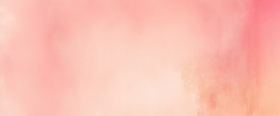 Fototapeta premium Pink and orange background with texture and distressed vintage grunge and watercolor paint backdrop