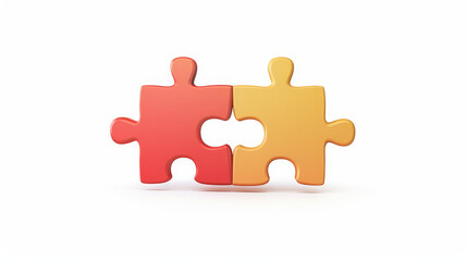 Obraz premium a 3D-style puzzle vector icon illustrating jigsaw pieces connecting together, follow these guidelines