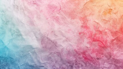 Obraz premium A close-up of textured watercolor paper background with subtle pastel colors, ideal for artistic projects