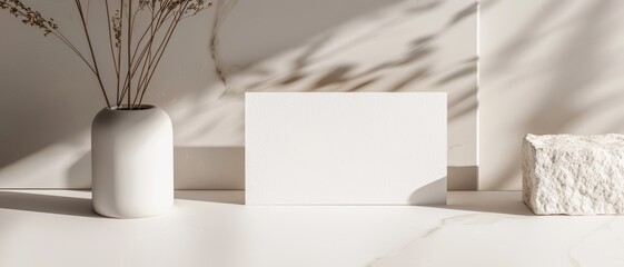 A real estate agent's minimalist business card with a clean design and essential contact information