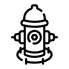 hydrant Line Icon