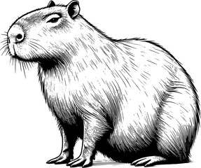 capybara lineart © Koko