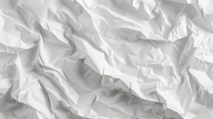 Obraz premium Abstract Wrinkled Texture - White Crumpled Paper
