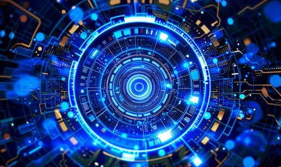 Fototapeta premium Futuristic Digital Interface