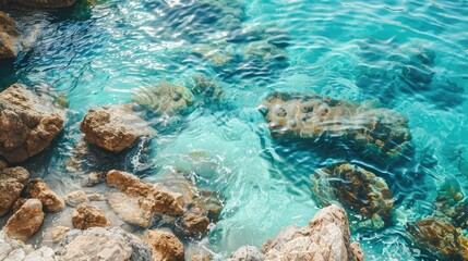 coral reef in the sea