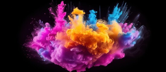 Obraz premium Abstract Colorful Ink Explosion