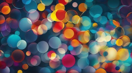 Abstract pattern of abstract background multitude colorful circl