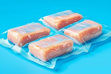 Packaged food with vibrant colors fresh and modern digital illustration