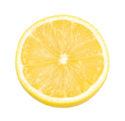 half lemon fruit isolated, Fresh and Juicy Lemon, transparent PNG, PNG format, single, cut out