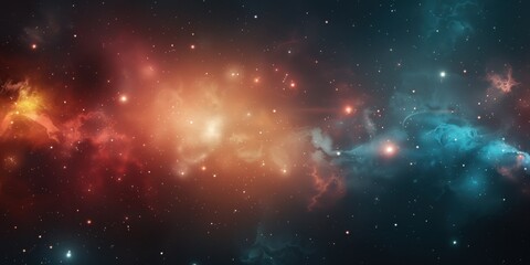 Fototapeta premium Abstract Space Nebula Illustration